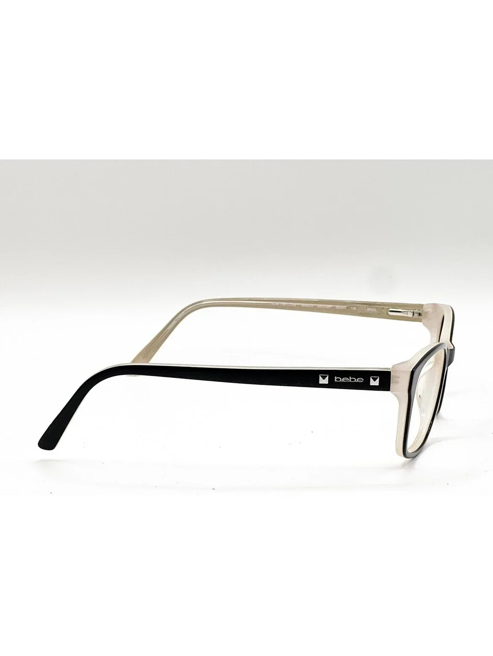 Bebe BB5075 001 Jet Black Rectangle Authentic Eyeglass Frames 52-17